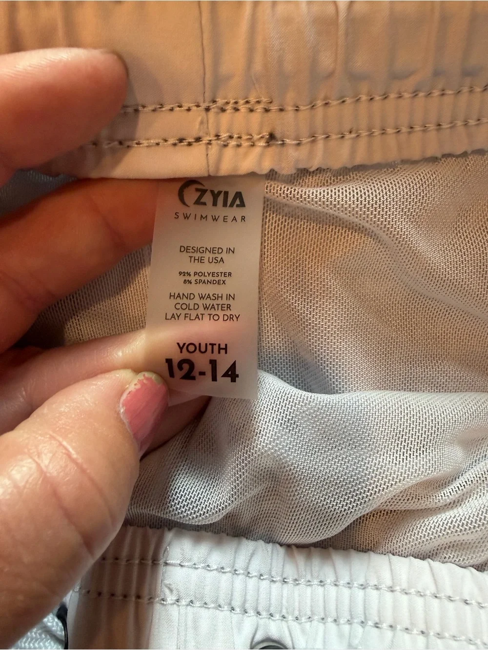 Zyia Boys Swim Trunks Grey Western